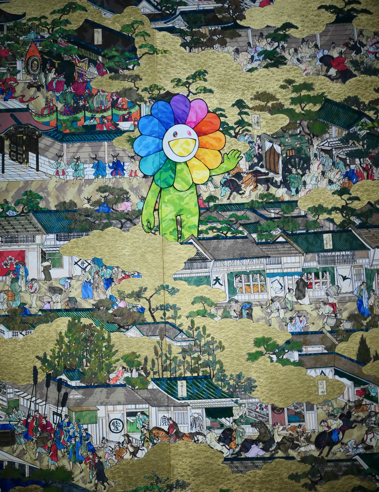 Takashi Murakami. Rakuchū‑Rakugai‑zu Byōbu Iwasa Matabei RIP 8 Takashi Murakami