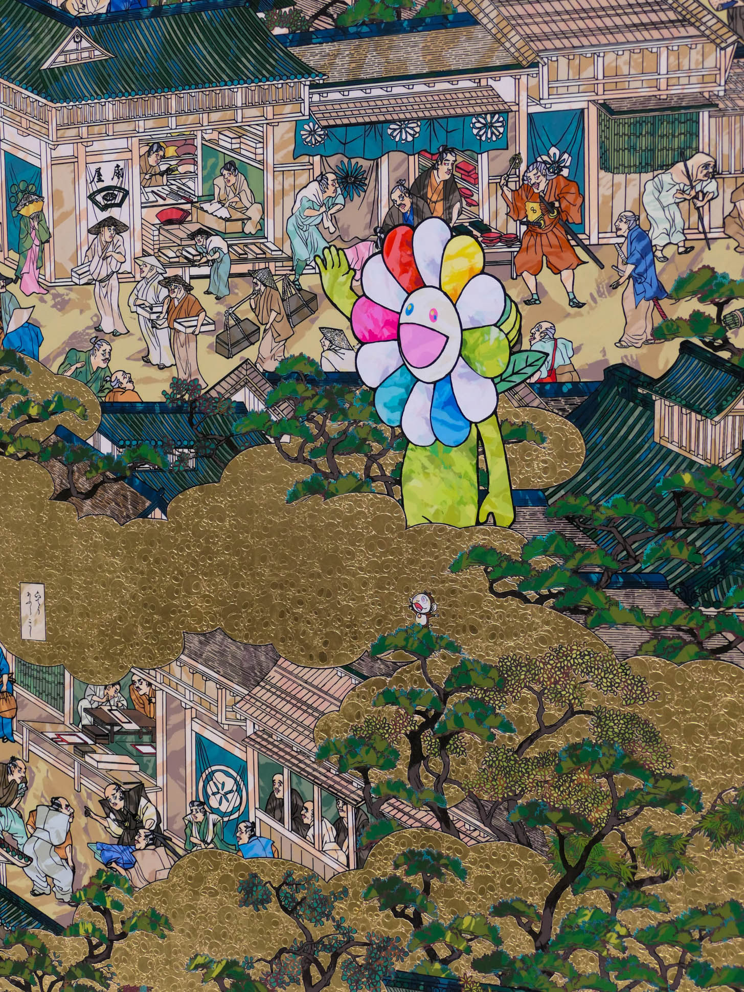 Takashi Murakami. Rakuchū‑Rakugai‑zu Byōbu Iwasa Matabei RIP 5 Takashi Murakami