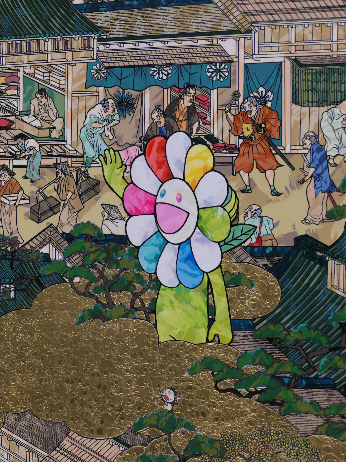 Takashi Murakami. Rakuchū‑Rakugai‑zu Byōbu Iwasa Matabei RIP 4 Takashi Murakami