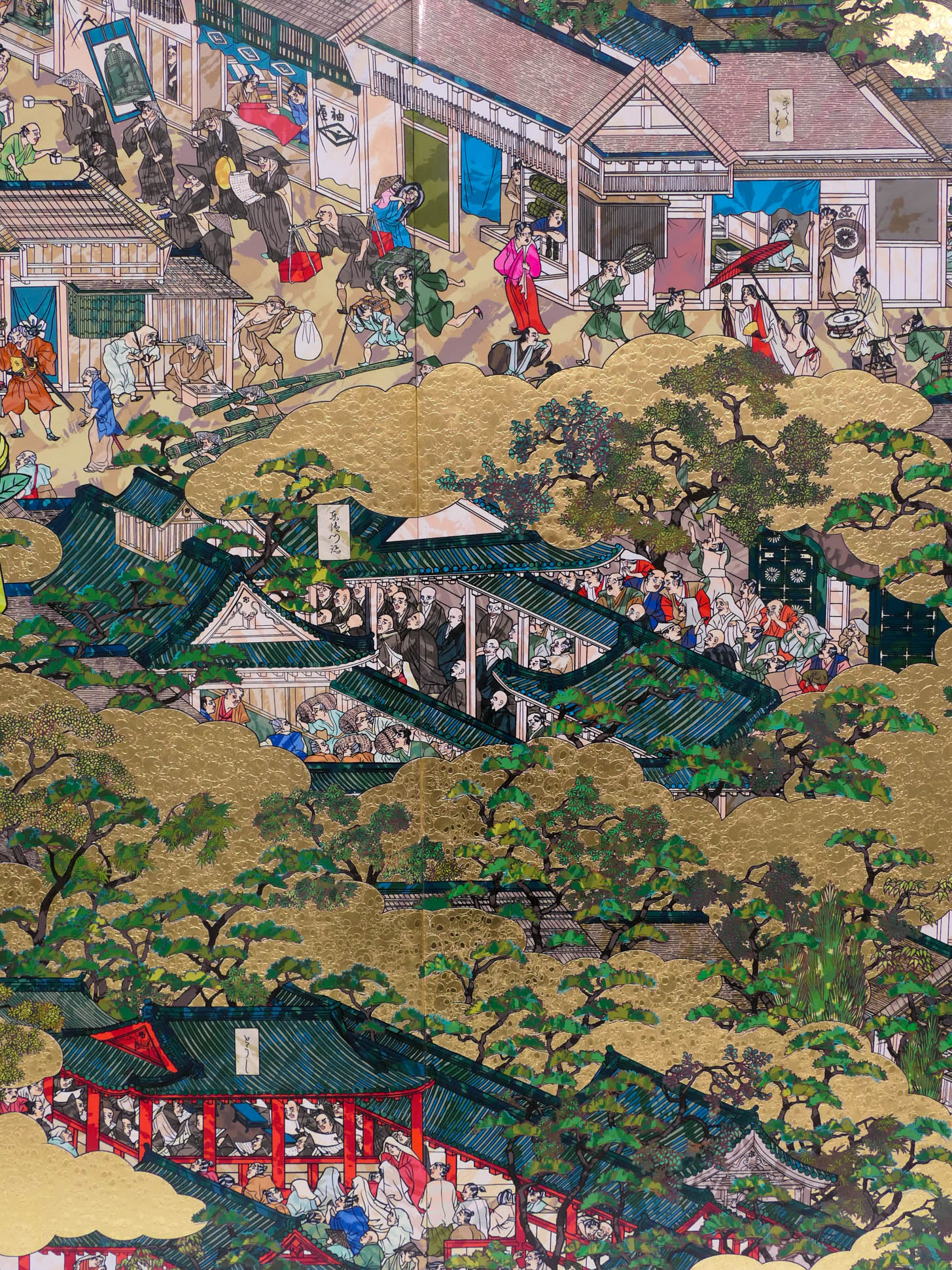 Takashi Murakami. Rakuchū‑Rakugai‑zu Byōbu Iwasa Matabei RIP 6 Takashi Murakami