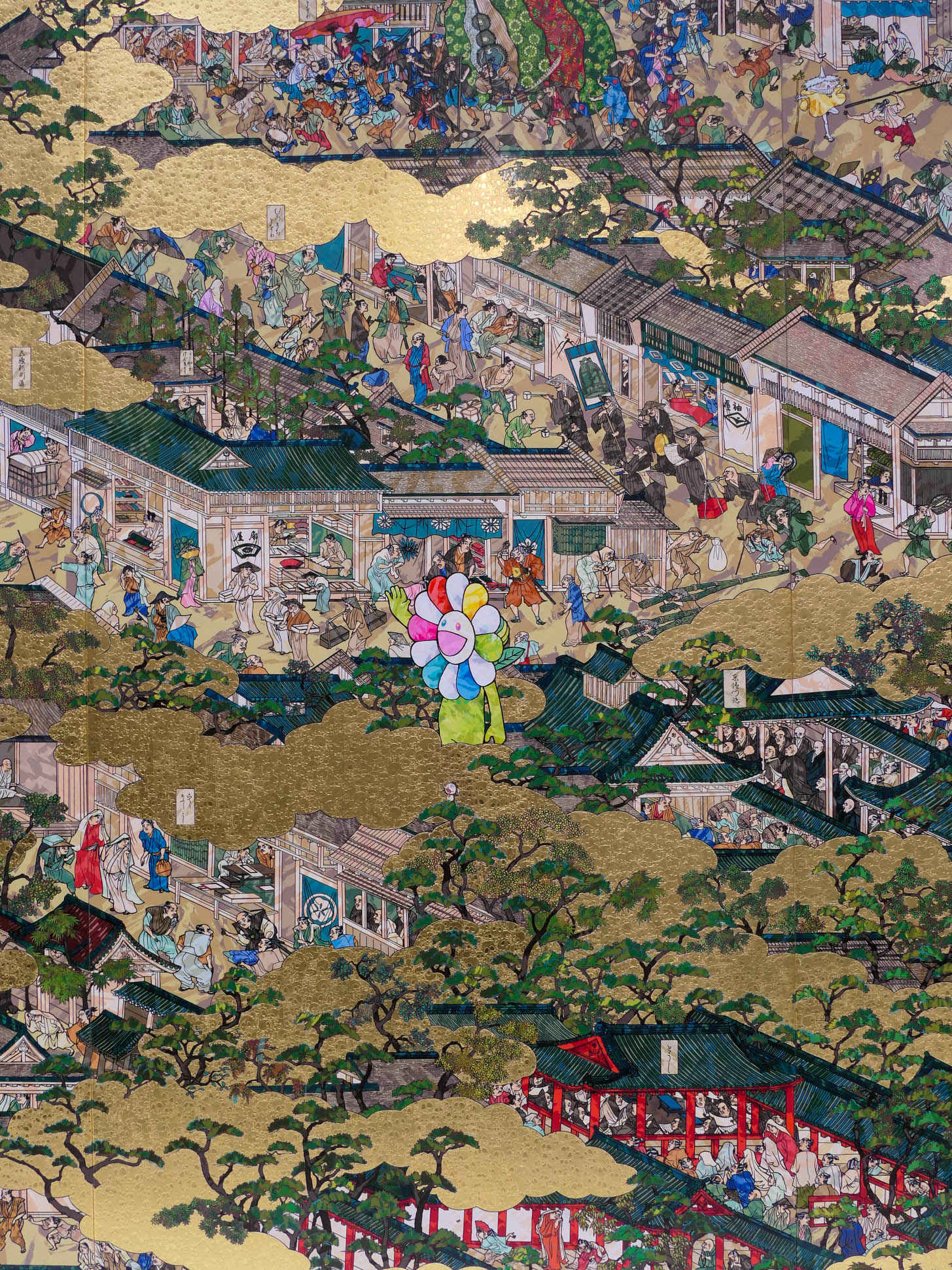 Takashi Murakami. Rakuchū‑Rakugai‑zu Byōbu Iwasa Matabei RIP 7 Takashi Murakami